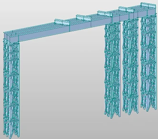 Model rangka baja jembatan